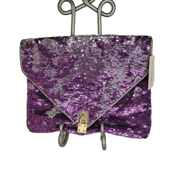 ALEXIS HUDSON Sequin Clutch Envelope Style Magnetic Closure NEW w/Tag - Picture 1 of 16